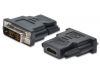 ASSMANN DVI Adapter, DVI(18+1) - HDMI type A, F/M, DVI-D single link, HDMI 1.3 compatible, AK-320500-000-S 
