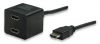 MANHATTAN VIDEO Y  cable 3.0m, HDMI Male to HDMI Female / HDMI Female, can be used as a VGA splitter, 307833 
