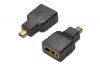 ASSMANN HDMI adapter, type D - A, M/F, comp. to former HDMI 1.3/1.4, AK-330510-000-S 