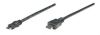 MANHATTAN HDMI Cable, 1.8m, mini HDMI Male to HDMI Male, Shielded, Black,  304955 