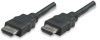 MANHATTAN HDMI Cable, 3.0m, HDMI 1.4 Male to HDMI 1.4 Male, Shielded, Black, 323222 