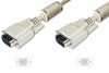 ASSMANN VGA Monitor connection cable, HD15, M/M, 10.0m, 3Coax/7C, 2xferrite grey, AK-310103-100-E 