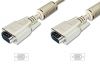 ASSMANN VGA Monitor connection cable, HD15, M/M, 15.0m, 3Coax/7C, 2xferrite grey, DB-310103-150-E 