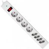DEFENDER Surge protector for 8 sockets (4x C13 + 4x Euro) , cable 2.0m. with grounded connection and safety switch, Schuko - C13 + Euro, DFS301 