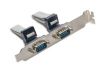 MANHATTAN DB9M SLOT with cable 0.3m, internal, 313704 