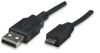 MANHATTAN, USB 2.0 cable A male to micro B male, 1.8m, 307178 