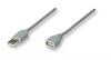 MANHATTAN, USB 2.0 extension cable A-A, M/F, 3.0m, grey, 301954 