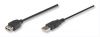 MANHATTAN USB 2.0 extension cable A-A, M/F, 3.0m, black 346511 