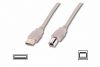 ASSMANN USB 2.0 cable A-B, M/M 1.8m, beige, AK-300102-018-E 