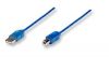 MANHATTAN Hi-Speed USB 2.0 Cable, A Male / B  Male, Blue, 4.5m, 302203 