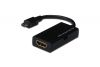 ASSMANN MHL adapter cable, micro USB B - HDMI A, M/F, 0.1m, AK-300305-002-S 