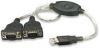 MANHATTAN USB to Serial (RS232) Converter, Connects Two Serial Devices To A USB Port, 174947 