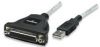 MANHATTAN USB to Parallel (DB25F) Converter, 336581 